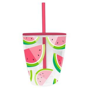 Slant Double Wall Watermelon Tumbler